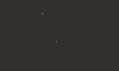 a GIF of the Overflow title screen, with the game's name in a large, DOS era font, with a starfield in the background